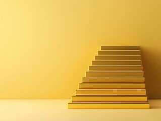 Abstract golden staircases formed by corporate bond ladders, Corporate Bonds  Investment  Interest Rate, layered income strategy