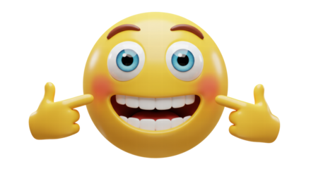 Smiling Emoji with Blushing Cheeks