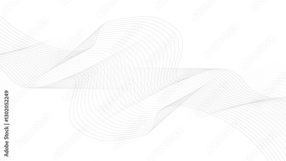 Poster abstract black lines wave curve motion on white background. abstract wavy line. wavy line horizontal