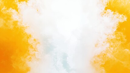 Abstract Orange and White Cloud Background