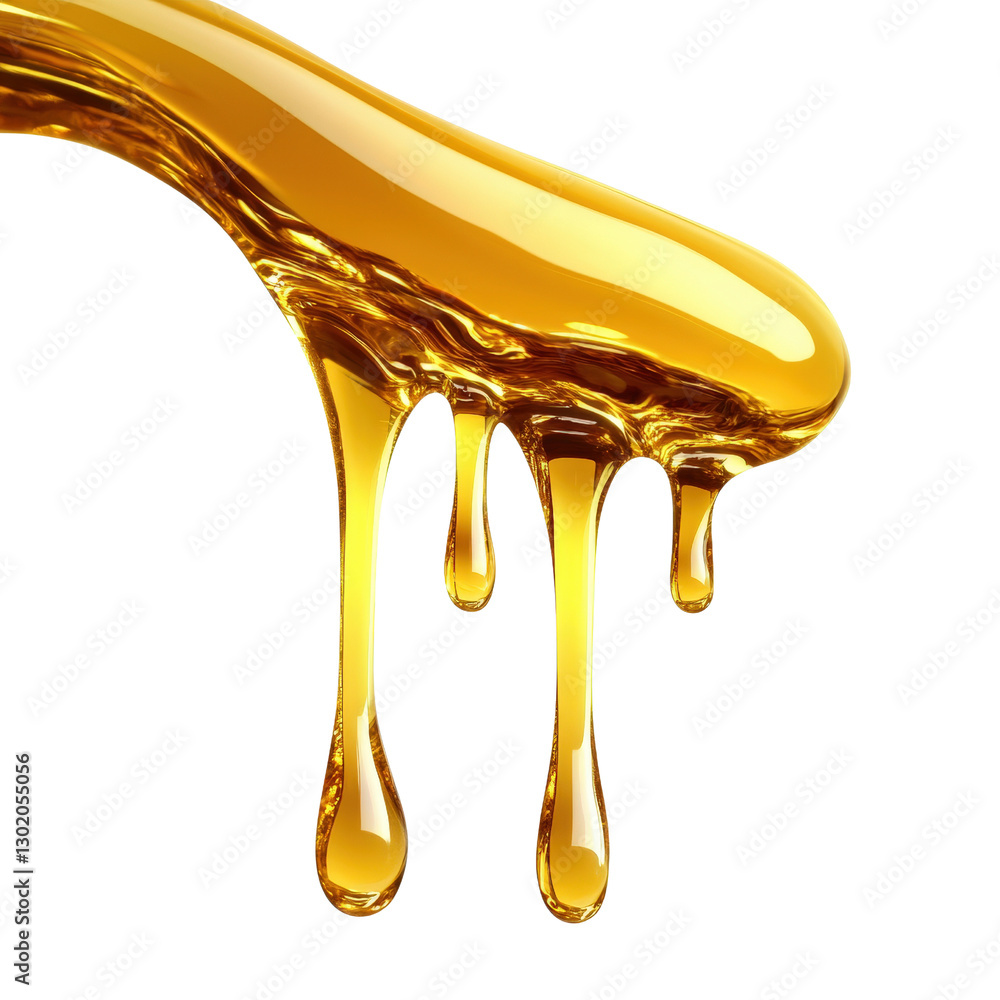 Poster golden honey dripping from a wooden spoon capturing the sweetness and smooth texture perfect for cul