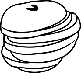 Fresh Juicy Apple coloring Page