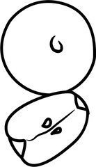 Fresh Juicy Apple coloring Page