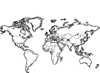world map vector
