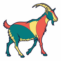 Goat Silhouette vector illustration