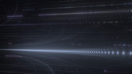 blau leuchtende rautenförmige Lichtpunkte, digitaler Datentransfer, KI, AI, Internet, Energie, Datenfluss, Technologie, Wissenschaft, Forschung, Austausch, Algorithmus, Hintergrund, Zentrum, Mitte