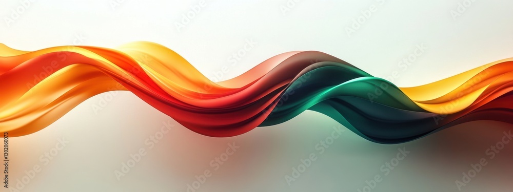 Aufkleber intricate flow of colorful waves in harmony creating a stunning visual experience