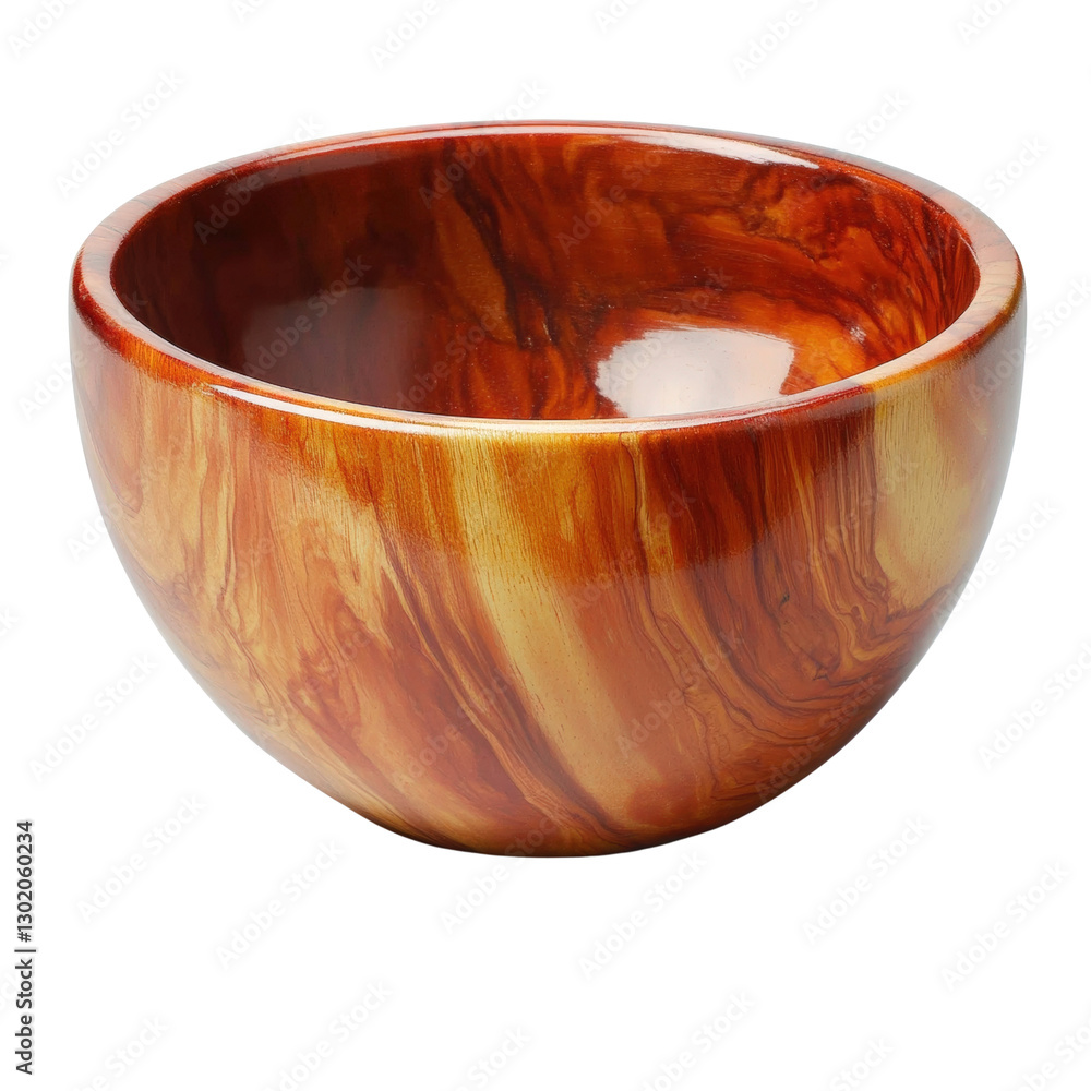 Poster natural wooden bowl with smooth finish perfectly positioned on a rustic surface ideal for serving fo