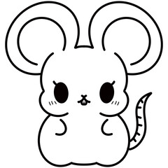 Animals outlines for coloring books 