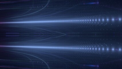 Digitaler Datenstrom - schnelles Internet, Energie, Forschung, Wissenschaft, Industrie, Innovation, Technologie, Computer, Netzwerk, Kommunikation, künstliche Intelligenz, Digitalisierung, blau