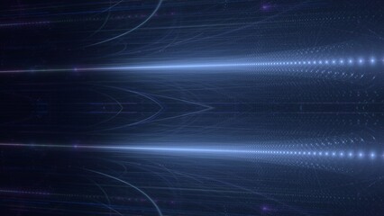 Digitaler Datenstrom - schnelles Internet, Energie, Forschung, Wissenschaft, Industrie, Innovation, Technologie, Computer, Netzwerk, Kommunikation, künstliche Intelligenz, Digitalisierung, blau