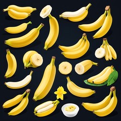 seamless pattern of bananas