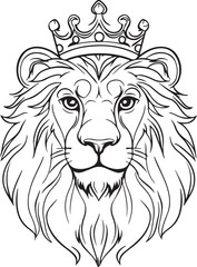 lion head vector illustration