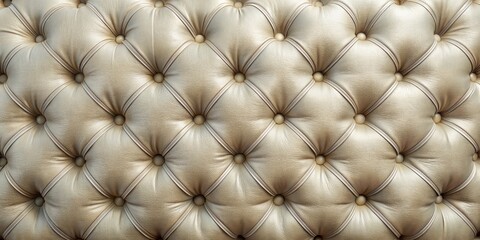 Luxurious Textured Upholstery with Buttons and Pleats Design