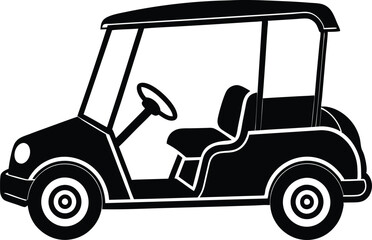 Golf cart silhouette