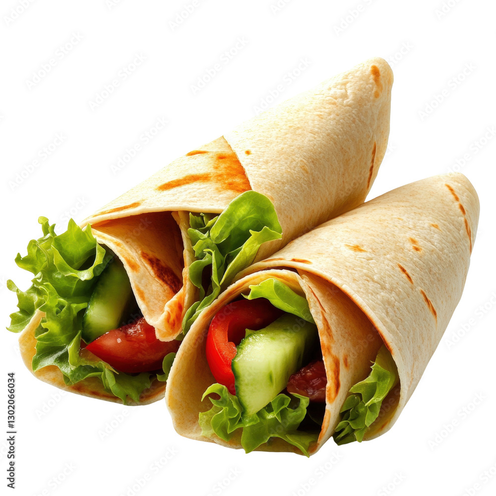 Poster flavorful burrito wrapped in soft tortilla with fresh ingredients ready to satisfy your hunger and c