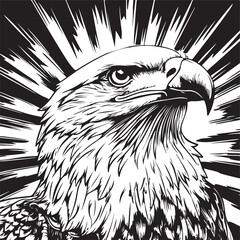 eagle head vector illustration
