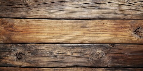 Obraz premium Weathered wooden planks arranged horizontally show natural textures