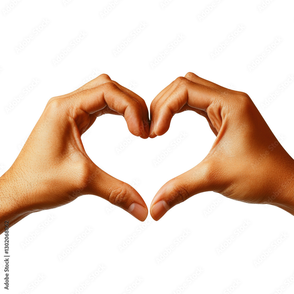 Poster two hands forming a heart shape against a softly blurred background symbolizing love and connection 