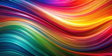 Vibrant Waves of Colorful Abstract Art with Flowing Patterns