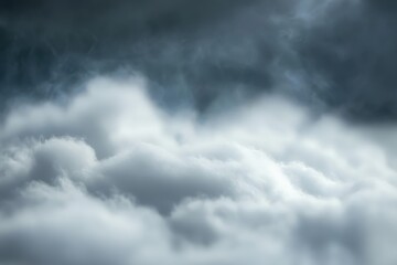 A dramatic moody sky filled with dense billowing clouds