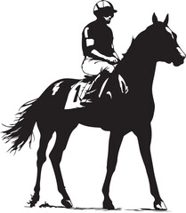 silhouette of a horse