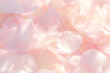 Delicate pink rose petals background. Romantic floral texture for Valentine's Day, Mother's Day, and wedding designs. Soft pastel feminine concept with copy space for text.
