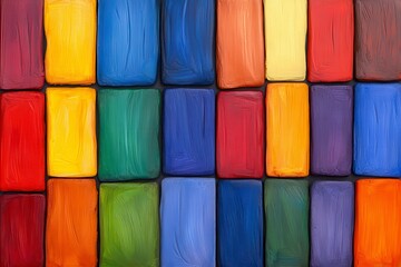 Vibrant Color Blocks Pattern