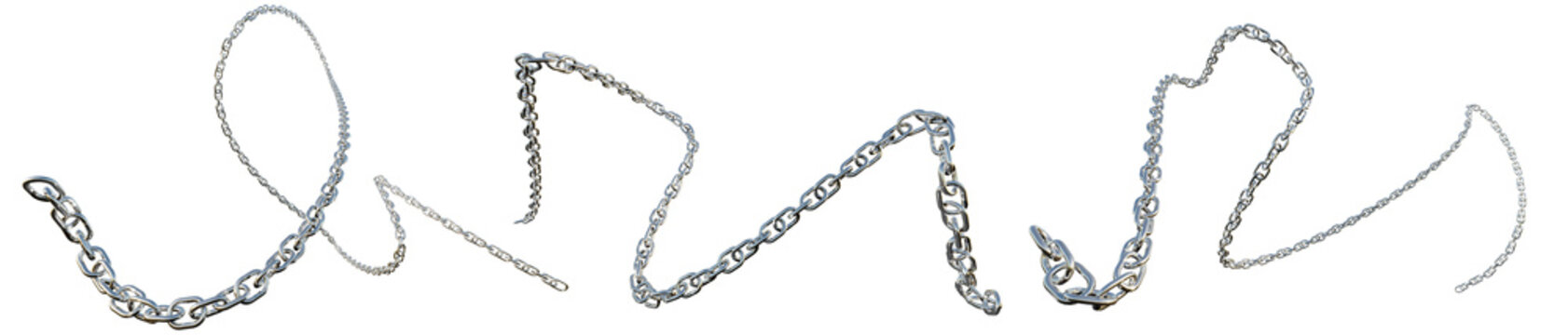 chain isolated on white	

