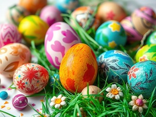 Fototapeta premium Unleash Your Creativity: Spray Paint Stencils for an Epic Easter Egg Hunt