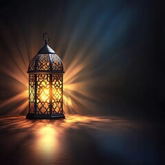 arabic lantern of ramadan celebration background