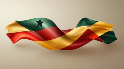 Naklejka premium Vibrant Representation of National Unity: The Colors and Symbolism of the Flag