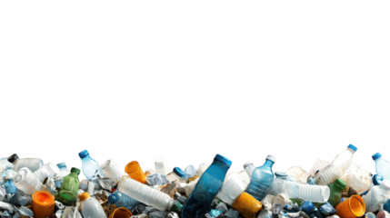 Plastic bottles, environmental impact of discarded waste and pollution. reduce, reuse, recycle for a sustainable future