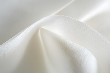 Obraz premium white fabric texture for background and copy space for text or image.