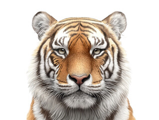 Obraz premium Majestic tiger face closeup, a portrait of power and beauty in the wild 