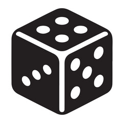 Casino dice logo iconillustration design template vector