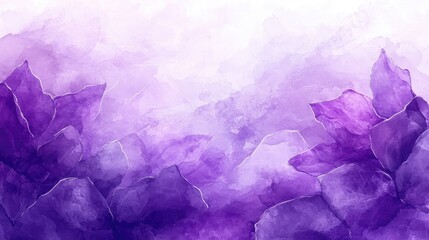 Abstract purple floral watercolor background, suitable for wallpaper or backdrop