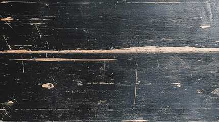Weathered black wooden surface with scratches and natural texture, suitable for backgrounds or designs