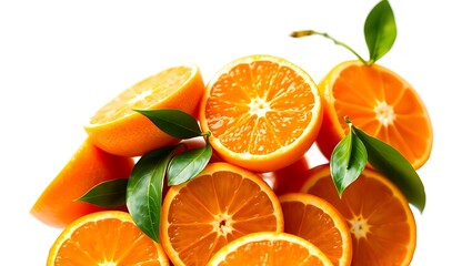"Vibrant Vertical Shot of Freshly Cut Oranges – Juicy & Refreshing!"