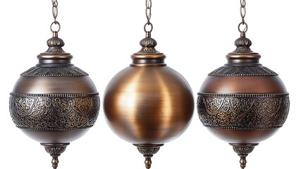 Hanging Metal Ornaments, Studio Shot