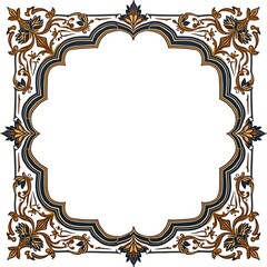 frame with floral ornament