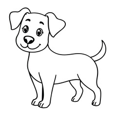 Fototapeta premium coloring page dog