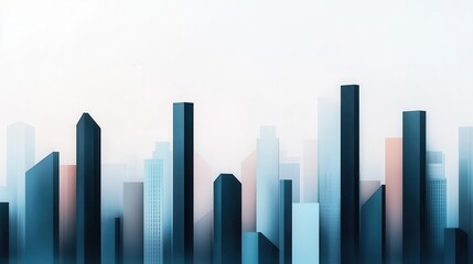 Steel skyscraper frameworks rising above a city skyline