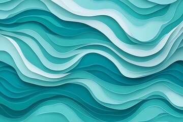Fototapeta premium Abstract blue wavy background. Vector illustration. Can be used for wallpaper, .