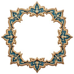 frame with floral ornament
