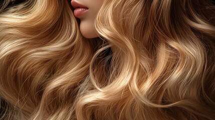 Luscious Flowing Brown Hair with Soft Waves