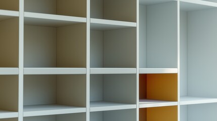 Obraz premium Shelves Being Organized