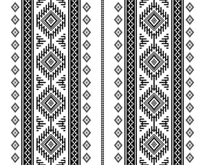 Geometric ethnic oriental seamless pattern traditional Design for background,carpet,wallpaper.clothing,wrapping,Batik fabric,Vector illustration.embroidery style, sadu