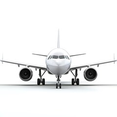 Fototapeta premium Airplane on a white background.