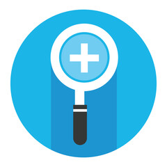 Obraz premium search magnifying glass icon zoom icon